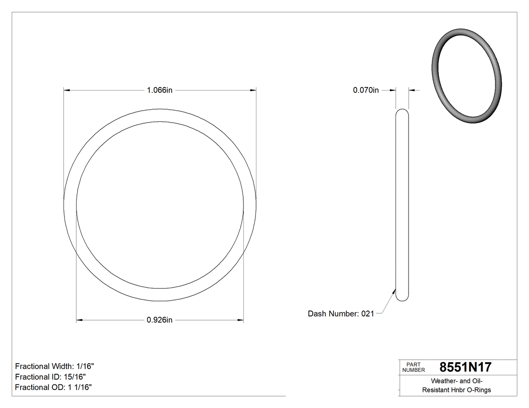 Technical drawing - 8551N17